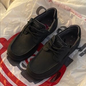 Sperry KIDS Black Boat Shoes- Brand New Never worn